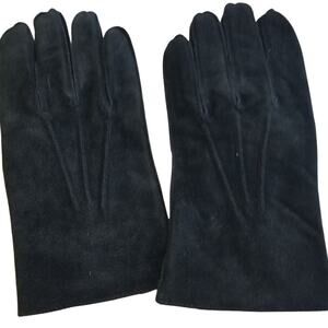 Thinsulate Thermal Insulation Winter Gloves Vintage Suede Leather Black XL Men